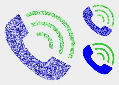 Pixel Vector Call Phone Icons 스톡 일러스트