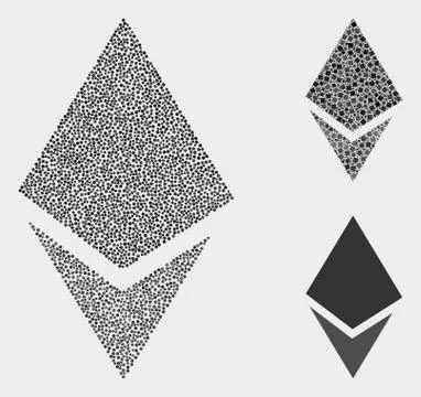 Pixel Vector Crystal Icons 库存插图