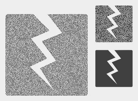 Pixel Vector Destruct Icons 스톡 일러스트