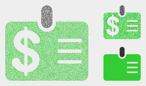 Pixel Vector Dollar Badge Icons Illustrazione stock