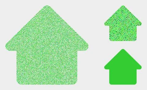 Pixel Vector Home Icons Illustrazione stock