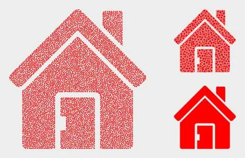 Pixel Vector Home Icons 스톡 일러스트