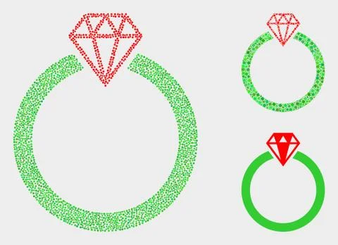 Pixel Vector Jewelry Ring Icons イラスト素材