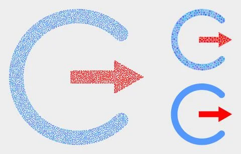 Pixel Vector Log Out Icons Illustrazione stock