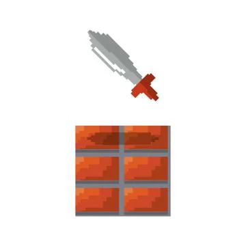 Pixel video game Illustrazione stock