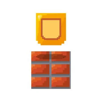 Pixel video game Stock Illustration