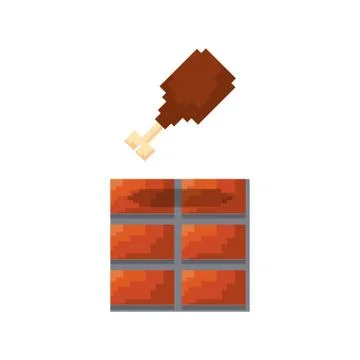 Pixel video game Illustrazione stock