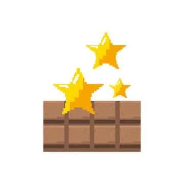 Pixel video game Illustrazione stock