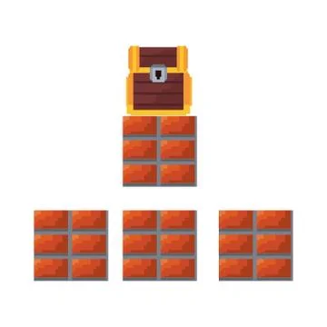 Pixel video game Stock Illustration