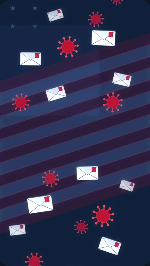 Pixel virus email background loop footage Stock Footage 346552973