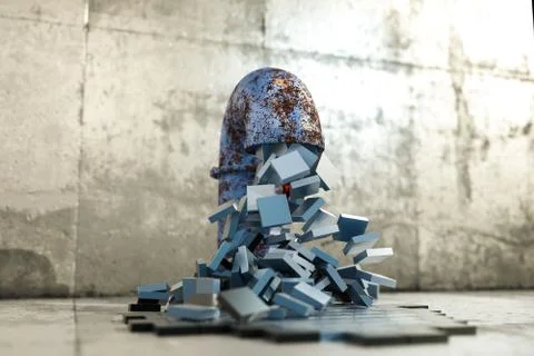 Pixel water Stock Illustration