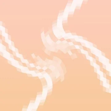 Pixel Wave Pastel Peach Abstract Geometric Background Asset Stock Illustration