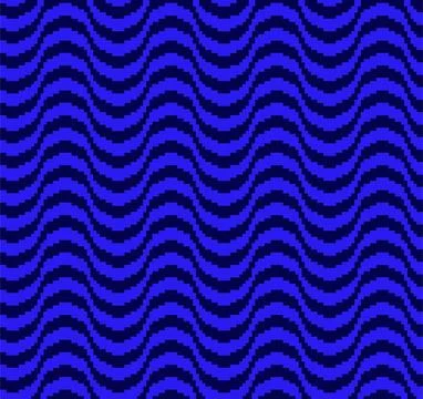 Pixel Wave Seamless Pattern Stock Illustration