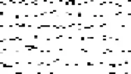 Pixel White Black Animation Dots Background Glitch Stock Footage