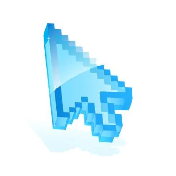 Pixelate arrow cursor Stock Illustration