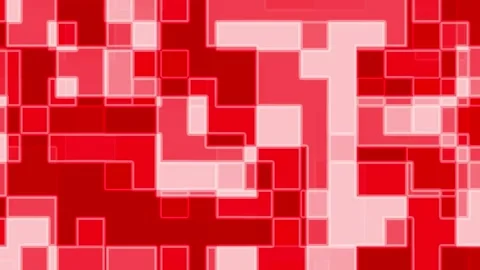 Pixelate red square background L Stock Footage 304337948