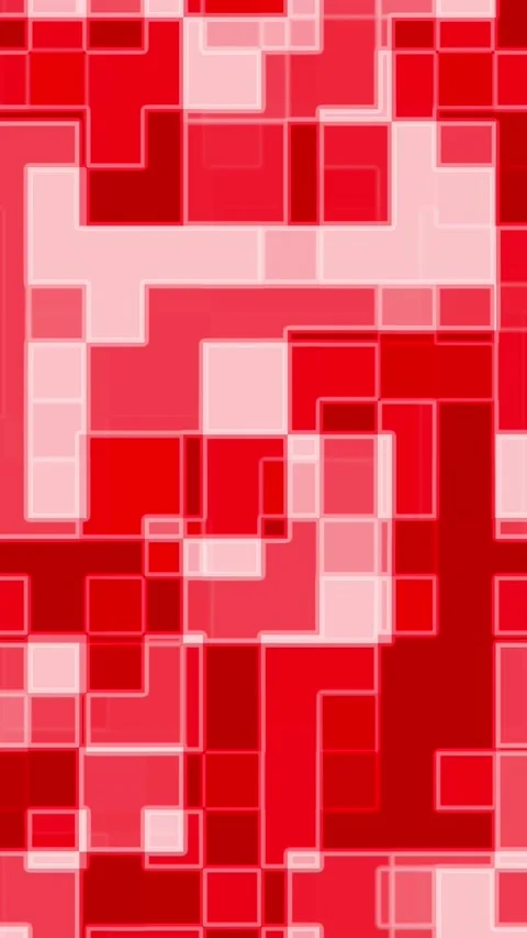 Pixelate red square background P Stock Footage 304337963