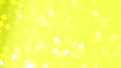 Pixelate yellow square background with white accent Stock Footage 304750885