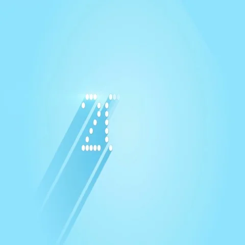 Pixelated 2017 sign flat style animation 4k (4096x2304) Stock Footage