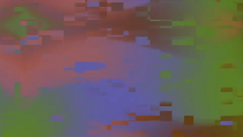 Pixelated abstract design with shades of green blue and brown. Stock Footage 310409626