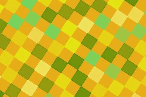 Pixelated abstract pattern with yellow green shades Stock Illustration