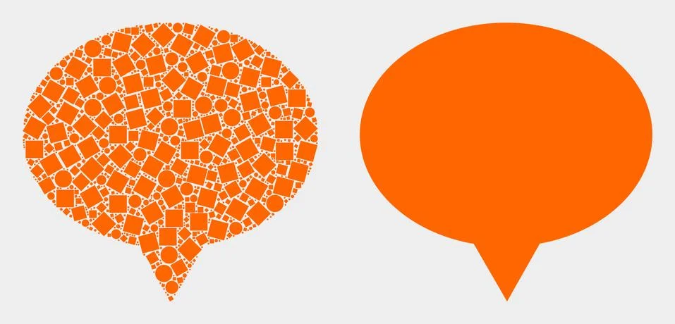 Pixelated and Flat Vector Banner Balloon Icon Illustrazione stock