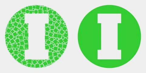 Pixelated and Flat Vector First Icon 스톡 일러스트