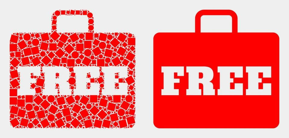 Pixelated and Flat Vector Free Case Icon 스톡 일러스트
