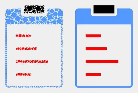 Pixelated and Flat Vector Text Pad Icon Stock Illustration