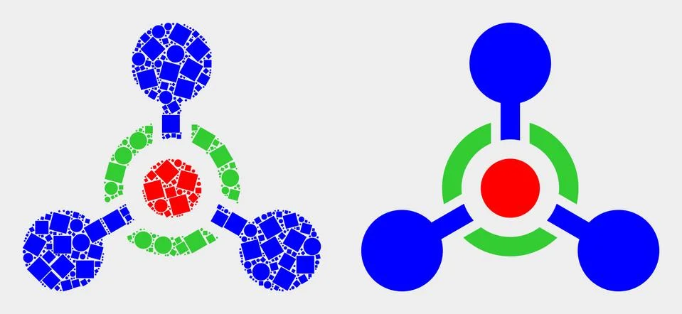 Pixelated and Flat Vector Toxic Nerve Agent Icon Stock Illustration