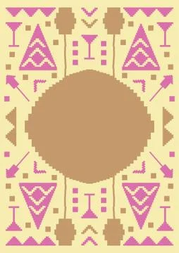 Pixelated Background Design 스톡 일러스트