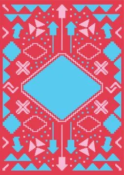 Pixelated Background Design 스톡 일러스트