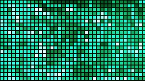 Pixelated background randomly changing the colors of pixels and squares in Stock Footage 259834474