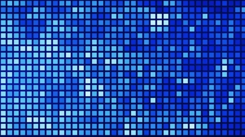 Pixelated background randomly changing the colors of pixels and squares in Stock Footage 259951052