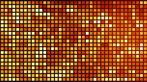 Pixelated background randomly changing the colors of pixels and squares in Stock Footage 260333421