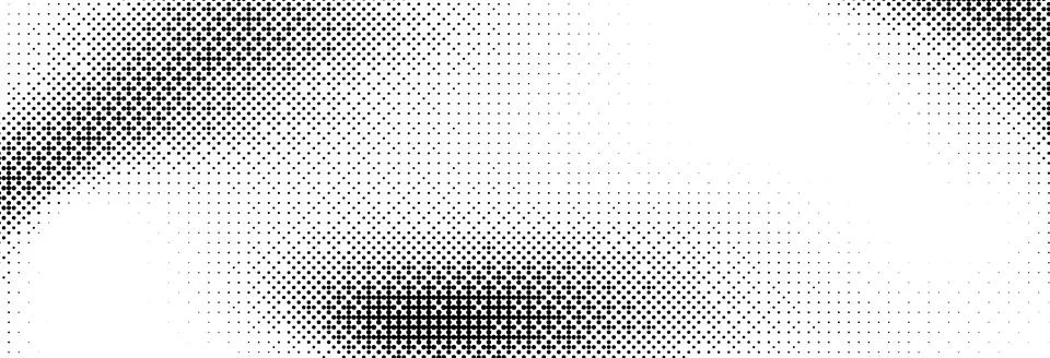 Pixelated bitmap gradient texture. Black and white dither pattern wallpaper Stock Illustration