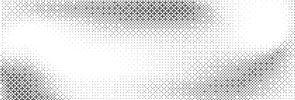 Pixelated bitmap gradient texture. Black and white dither pattern background Stock Illustration