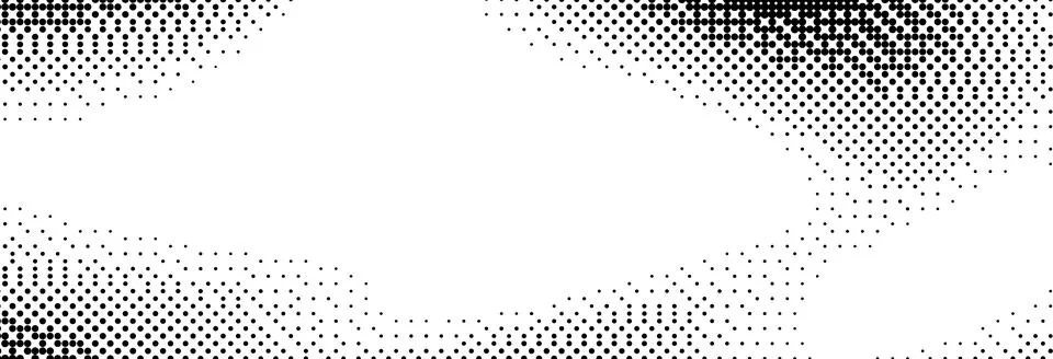 Pixelated bitmap gradient texture. Black and white dither spots background. 8 Stock Illustration