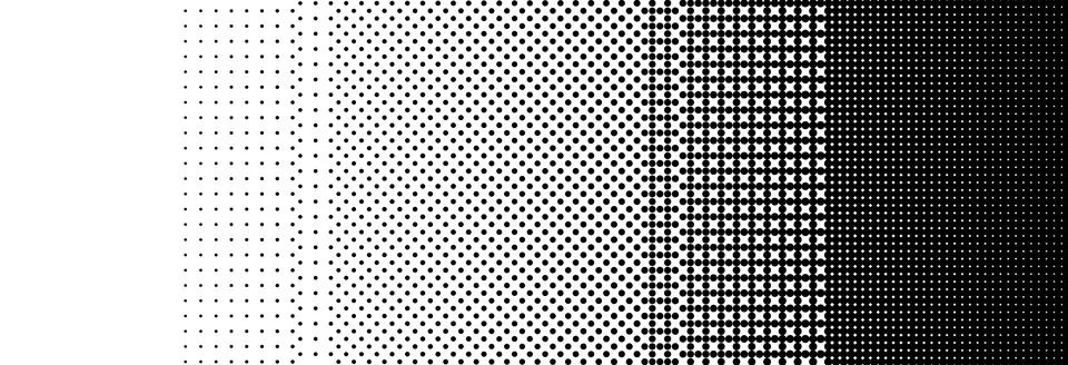 Pixelated bitmap gradient texture. Black and white dither pattern background. 8 Stock Illustration