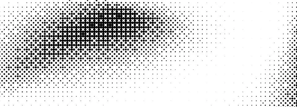Pixelated bitmap texture. Black dither pattern wallpaper. Abstract glitch Stock Illustration