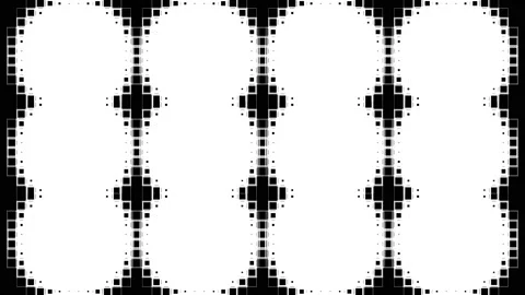 Pixelated black and white transition mask Stockbeeldmateriaal 178095977