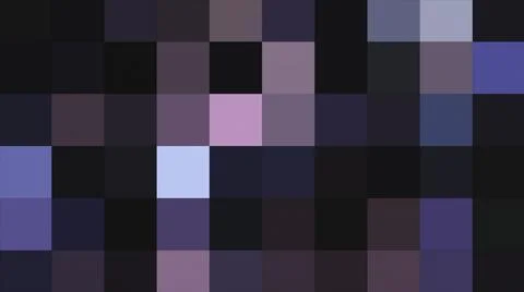 Pixelated blinking background, seamless loop. Motion. Screen of many squares Illustrazione stock