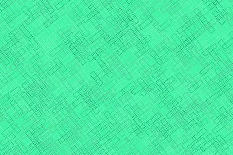 Pixelated blue and green digital background pattern 库存插图