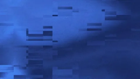 Pixelated blue squares pattern on blurred background, suitable for abstract Stock Footage 316831816