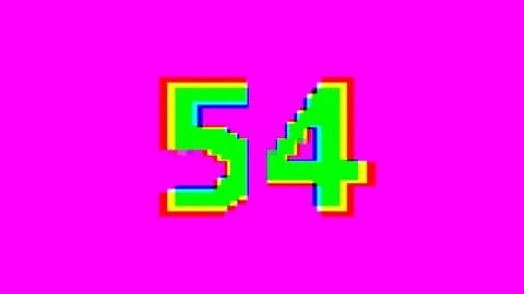 Pixelated Colorful 60 Second Countdown T... | Stock Video | Pond5
