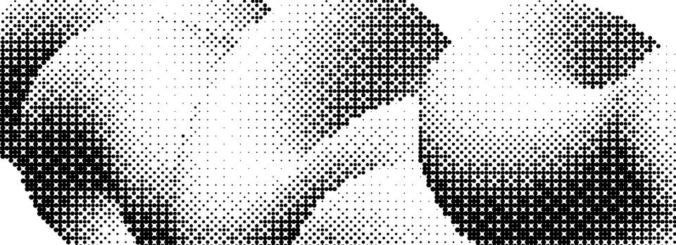 Pixelated curved gradient shape. Comic dither undulate texture background Stock Illustration