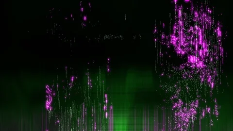 Pixelated digital glitch art concept animation with colorful green purple noise 스톡 동영상 118972347