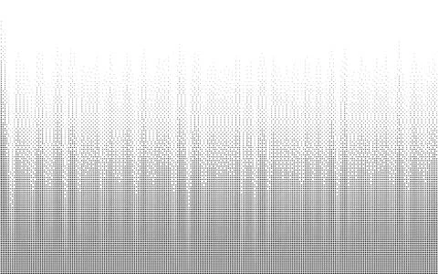 Pixelated dither pattern bitmap faded gradient texture halftone Stock Illustration