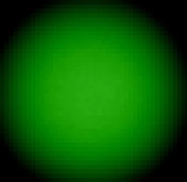 Pixelated glowing bright green orb Illustrazione stock