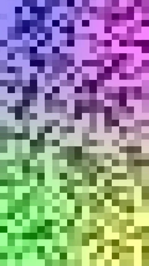 Pixelated gradient pattern. Colorful abstract pixel moving vertical background Stock Footage 327679740